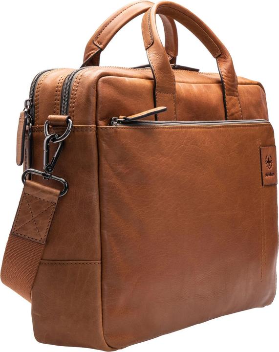 Actual product image Strellson Hyde Park briefcase leather 39 cm laptop compartment