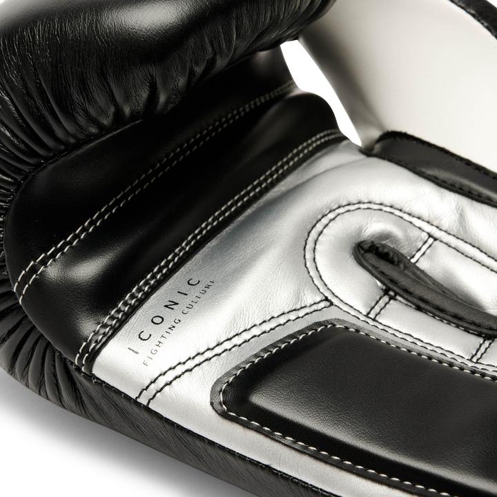 Image du produit Leone Gants de boxe Iconic Noir GN208 (14 OZ, Taille unique)