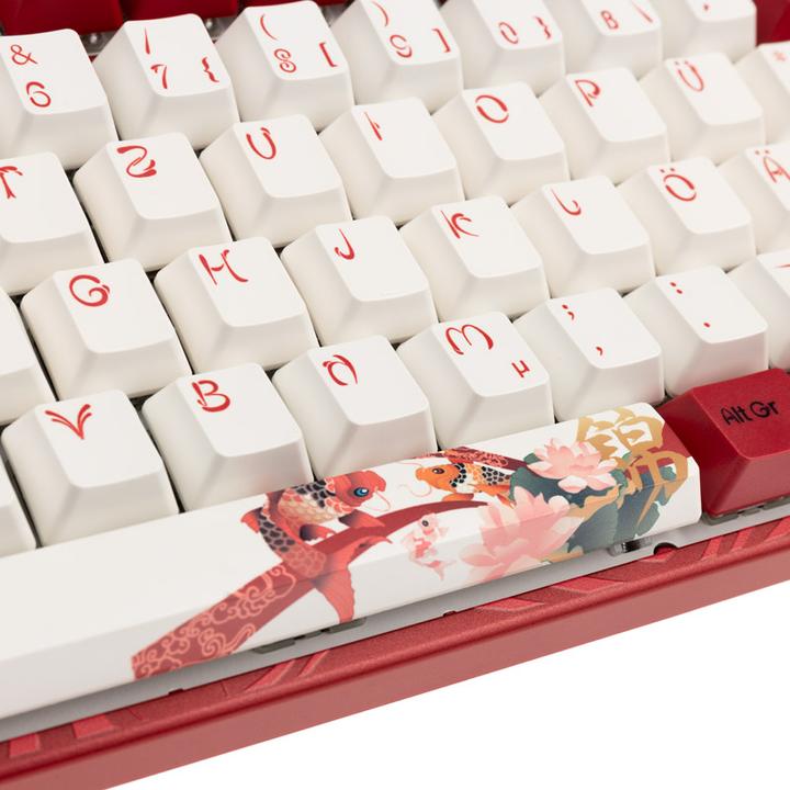 Produktbild Varmilo VEA88 Koi TKL Gaming Tastatur, MX-Brown, weisse LED (DE, Kabelgebunden)