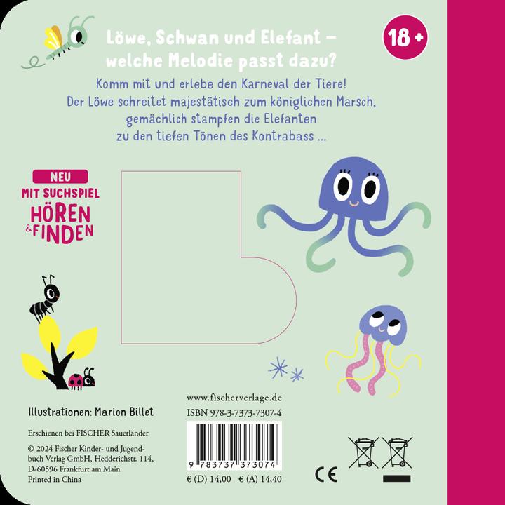 Nutritional values and ingredients Are you listening to 'The Carnival of the Animals'? (German)