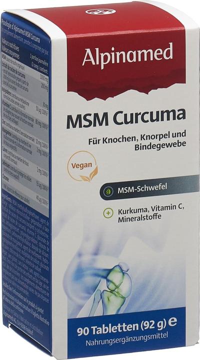 Alpinamed MSM Curcuma (90 Stück, Tabletten, 128 g)