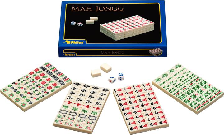 Actual product image Philos Mah Jongg plastic without Arabic characters (German)