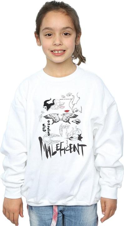 Produktbild Disney Maleficent Mistress Of Evil Growing Wild Collage Sweatshirt Mädchen (140, 146)