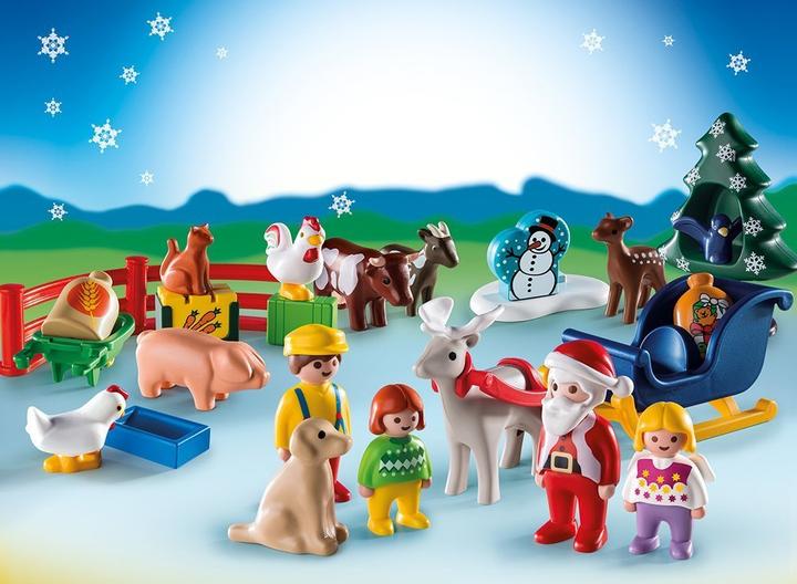 Produktbild Playmobil 1.2.3 Adventskalender «Weihnacht auf dem Bauernhof»
