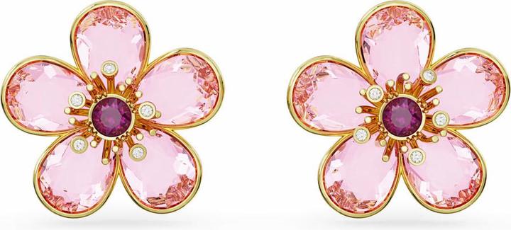 Swarovski Florere Ohrstecker Blume Rosa Gold (Swarovski Metall)