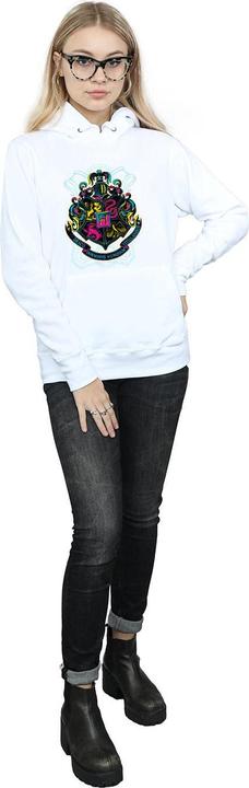 Image du produit - Sweat à capuche NEON HOGWARTS CREST - Femme (L)