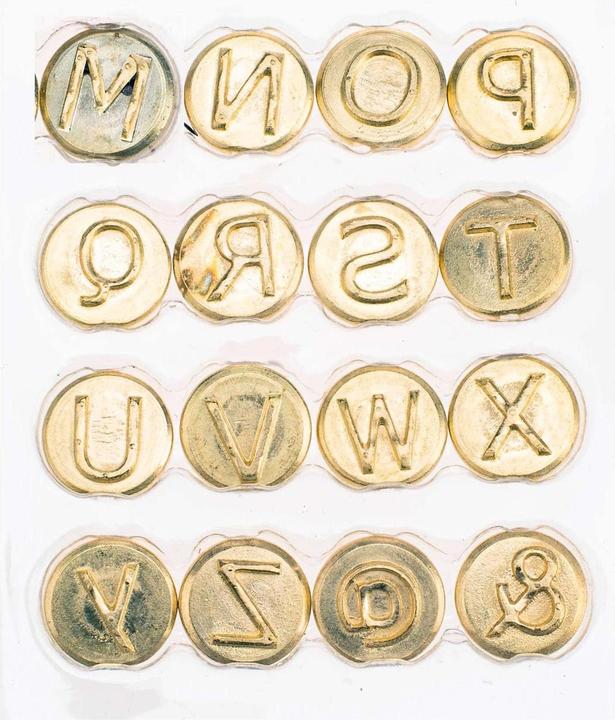 Image du produit Glorex Tampon à graver lettres M-Z 16 pièces