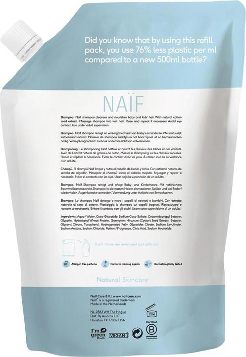 Immagine prodotto Naïf Ricarica di gel detergente per bambini e neonati