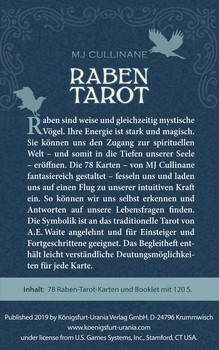 Produktbild Raben Tarot (Deutsch, MJ Cullinane, 2019)