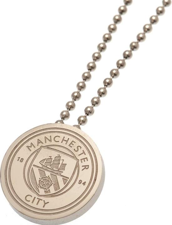 Immagine prodotto Manchester City FC Collana Crest con ciondolo in acciaio inossidabile (100% materiale sintetico)