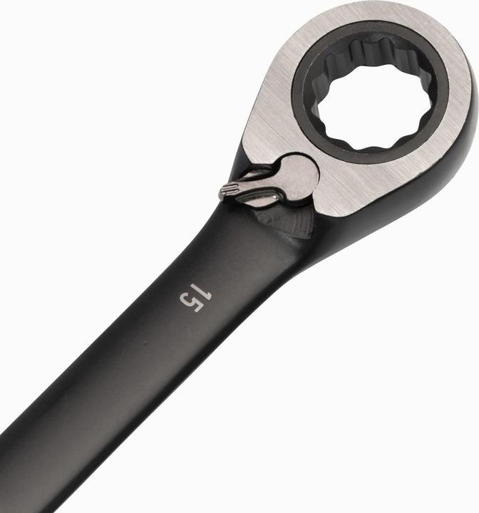 Produktbild SATA ST08044B Umschaltknarrenschlüssel-Set, metrisch, 12-teilig, Schwarz Edition, Grün