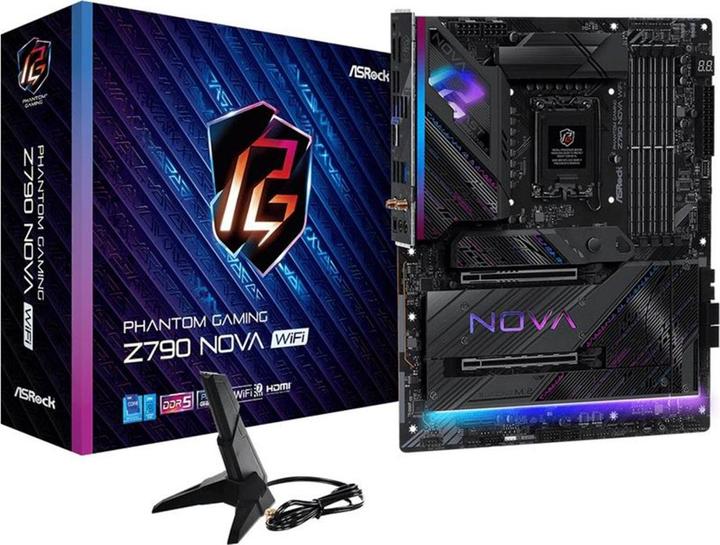 Image du produit AsRock Z790 Nova WiFi 1700 HDMI/DP DDR5 (LGA 1700, Intel Z790, ATX)