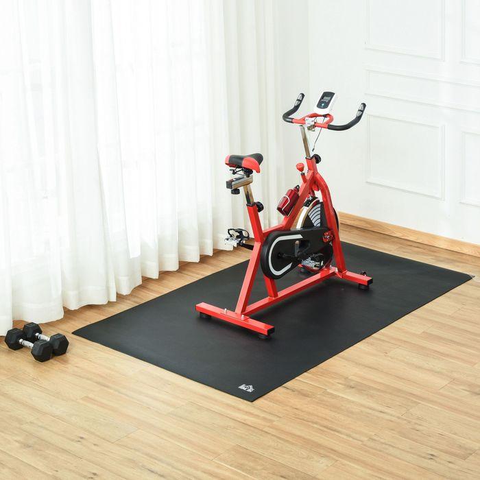 Image du produit Swisshandel24 Tapis de protection pour appareils de fitness Tapis de sol Sous-couche PVC Noir 180 x 90 x 0,6 cm (0.60 cm)