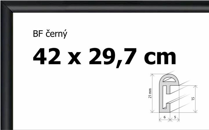 Actual product image Bfhm Plastic puzzle frame 42x29.7cm A3 - black (42 pieces)
