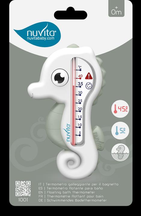 Image du produit Nuvita Thermomètre de bain Hippocampe vert