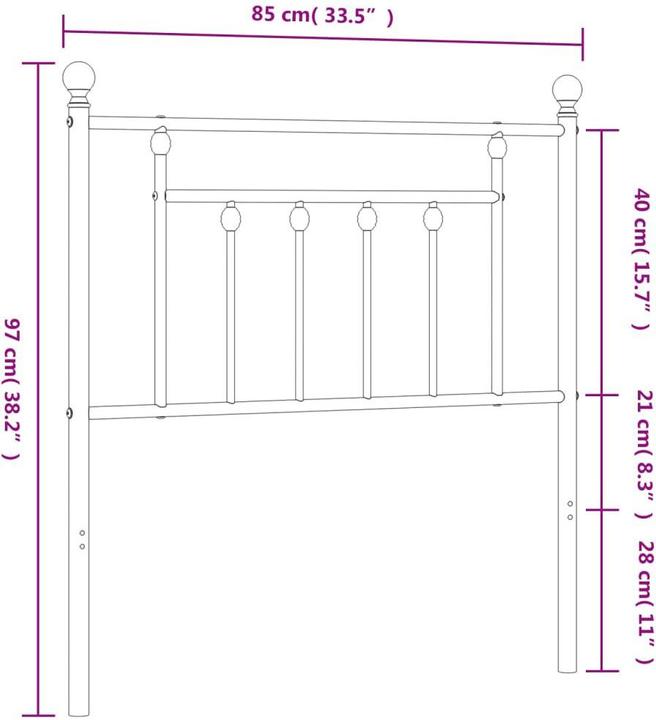 Produktbild VidaXL Paola (85 x 3 x 97 cm)