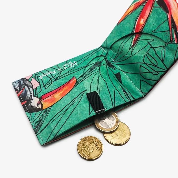 Actual product image Paprcuts RFID wallet Pro 2.0 Vivid Tucano | Jules Boho Koop