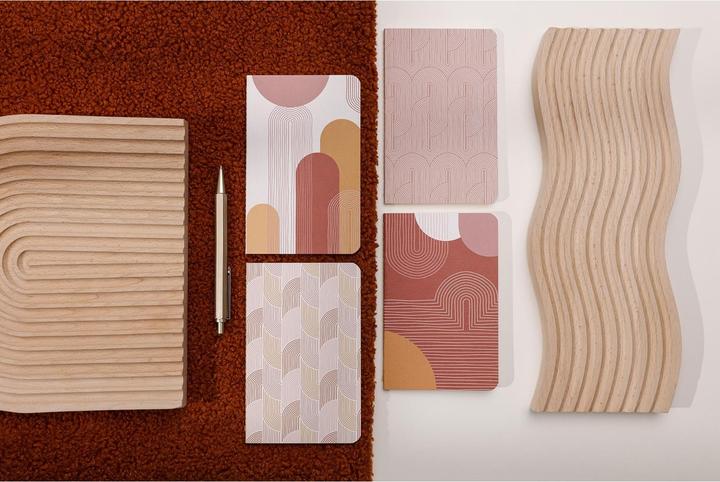 Image du produit Clairefontaine carnet cousu fil 64 pages ligné terracotta (9 x 14 cm, À rayures)