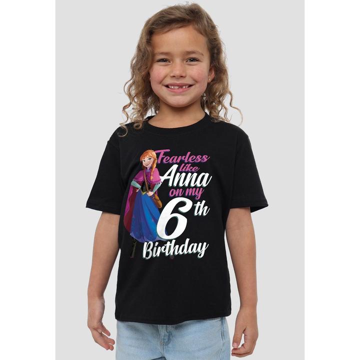 Immagine prodotto Disney Frozen Fearless Like Anna Maglietta 6° Compleanno Bambini (116)