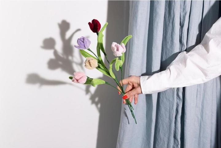 Produktbild Creativ Company Bastelset Tulpen, Chenilledraht Mini, Altersempfehlung ab
