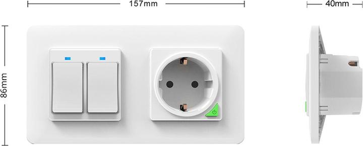 Produktbild PNI WS2 Doppelrahmen für SmartHome Smart-Schalter oder Steckdose