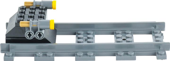 Produktbild LEGO City Eisenbahn Schienen-Set mit Schienen, Kreuzung und Prellbock - NEU! Teile 68x