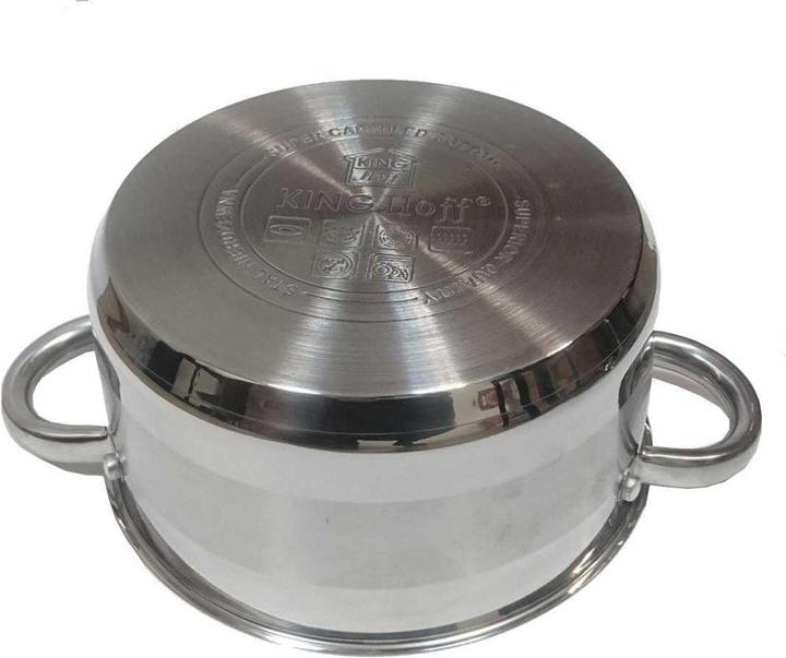 Actual product image Kinghoff POT WITH LID 12cm KH-4325 0,5L (12 cm, Pan set + pot set, Stainless steel)