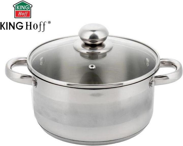 Actual product image Kinghoff POT WITH LID 12cm KH-4325 0,5L (12 cm, Pan set + pot set, Stainless steel)