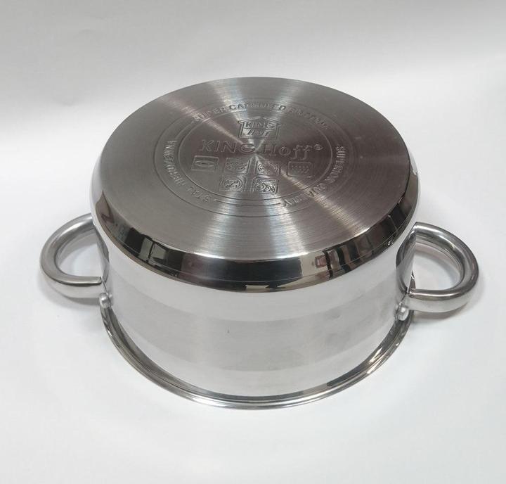 Actual product image Kinghoff POT WITH LID 12cm KH-4325 0,5L (12 cm, Pan set + pot set, Stainless steel)