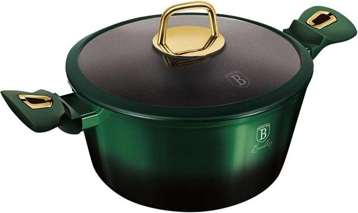 Immagine prodotto BerlingerHaus Set Di Pentole In Titanio 10 Pezzi. Casa Berlinger Bh-6065 Smeraldo (Set di pentole e padelle da cucina, Alluminio)