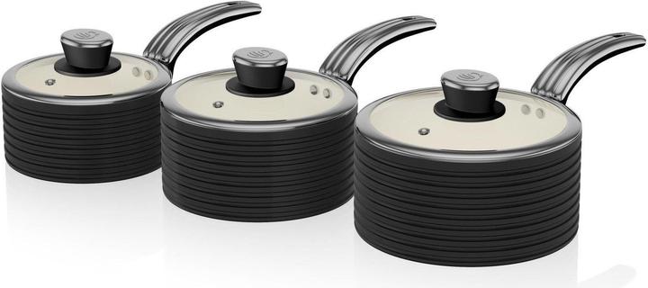 Actual product image Swan Pot set retro RETRO SWPS3020BN (Pan set + pot set)