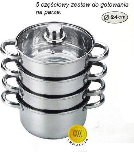 Productafbeelding Kinghoff STOOMPOT 24cm 5.0L KH-3320 (24 cm, Steelpan, Roestvrij staal)