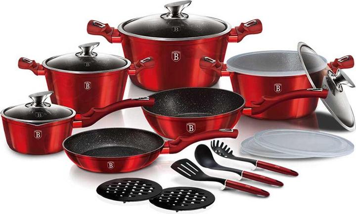 Immagine prodotto BerlingerHaus Set Di Pentole In Granito Casa Berlinger (Set di pentole e padelle da cucina, Alluminio)