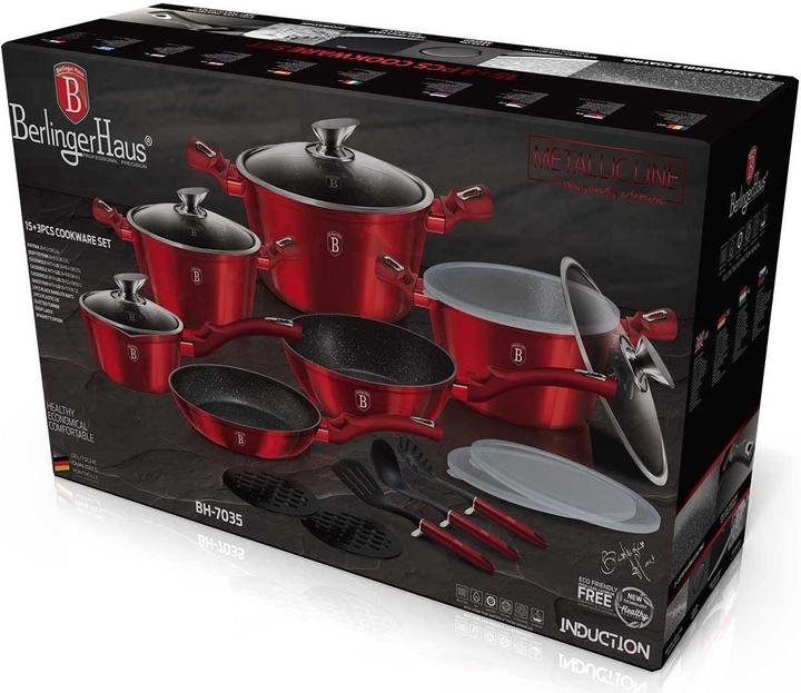 Immagine prodotto BerlingerHaus Set Di Pentole In Granito Casa Berlinger (Set di pentole e padelle da cucina, Alluminio)
