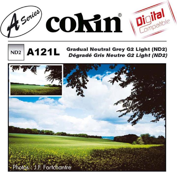 Actual product image Cokin Filter A121L Course 2 ND 2 (62 mm, Neutral density filter, 62 mm)
