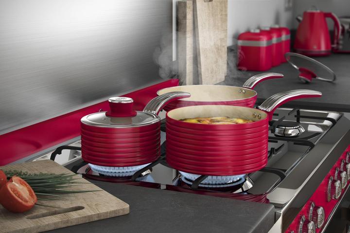 Actual product image Swan Pot Set retro RETRO SWPS3020RN (Pan set + pot set)