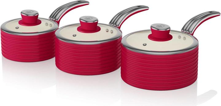 Actual product image Swan Pot Set retro RETRO SWPS3020RN (Pan set + pot set)