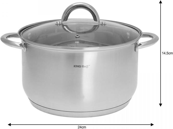 Immagine prodotto Kinghoff Set di pentole 10 ARTICOLI. KH-4449 (Pentola, Acciaio inossidabile)