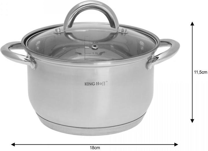 Immagine prodotto Kinghoff Set di pentole 10 ARTICOLI. KH-4449 (Pentola, Acciaio inossidabile)