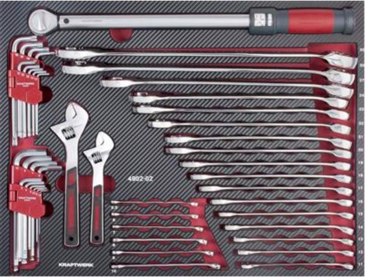 Actual product image Kraftwerk 45-piece Pro Line Completo Eva wrench set