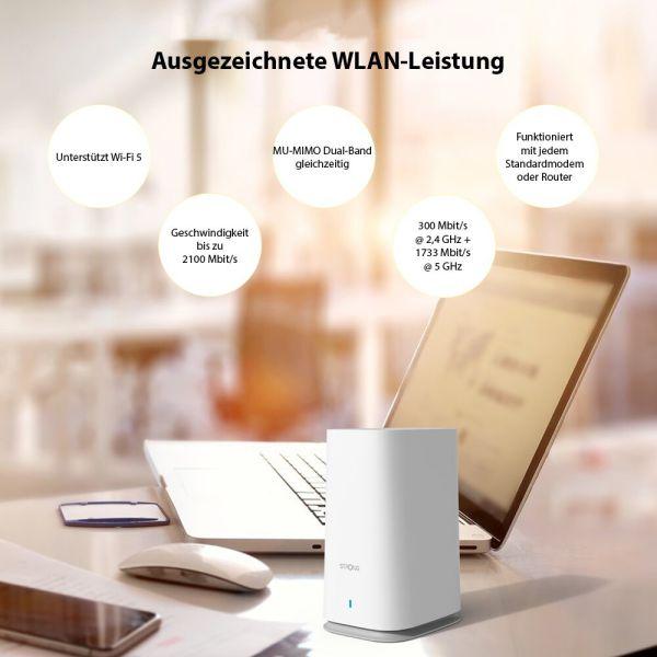 Image du produit Strong Système WLAN MESH ATRIA 2100 (Add-On) (1733 Mbit/s, 300 Mbit/s)