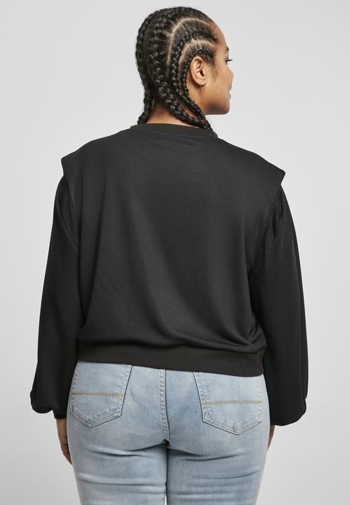 Produktbild Urban Classics Ladies Padded Shoulder Modal Terry Crewneck (L)