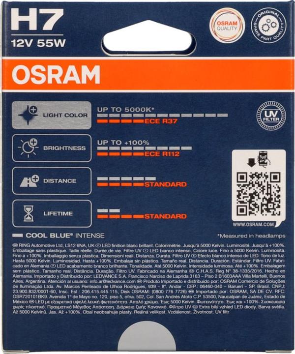 Immagine prodotto Osram Blu freddo intenso (H7)