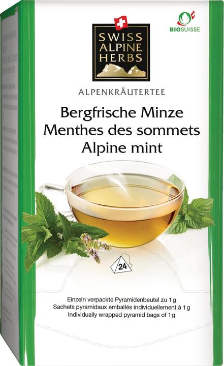 Image du produit Swiss Alpine Herbs Thé bio de montagne à la menthe fraîche (24 g)