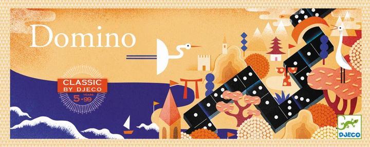 Djeco Domino 20 x 8 x 3,5 cm (Français, Allemand, Italien, Anglais)