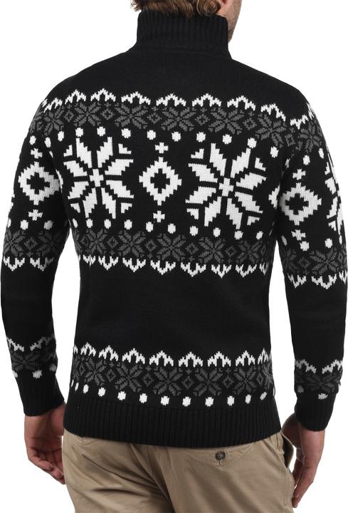 Image du produit Solid Norwin Pull En Grosse Maille À Col Camionneur Pull-Over Pour Homme Avec Col Droit (XXL)