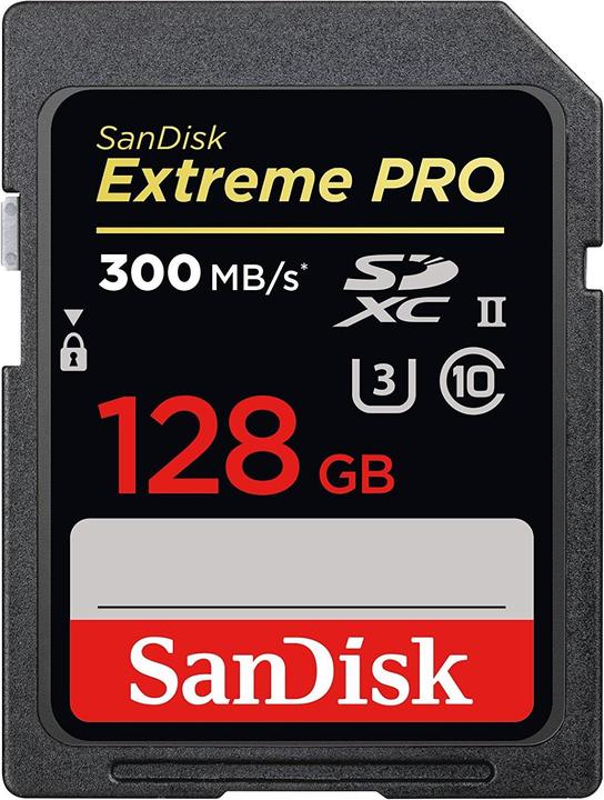 SanDisk Extreme Pro SDXC UHS-II (128 GB, SDXC, U3, UHS-II)