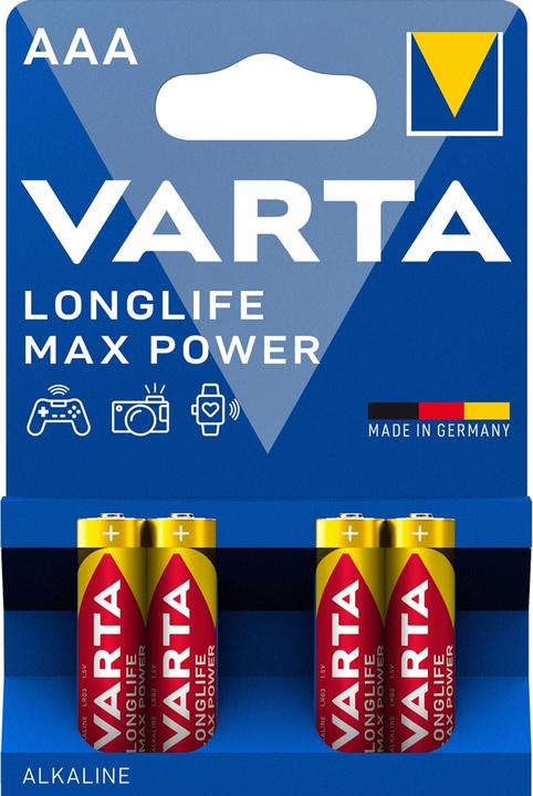 Varta LONGLIFE Max Power (4 pcs., AAA, 1280 mAh)