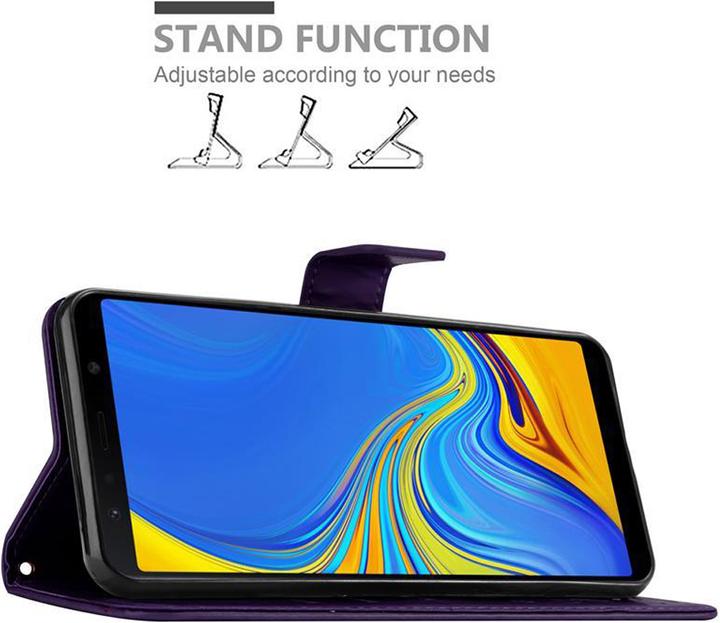 Actual product image Cadorabo Flower Book cover (Samsung Galaxy A7 (2018))