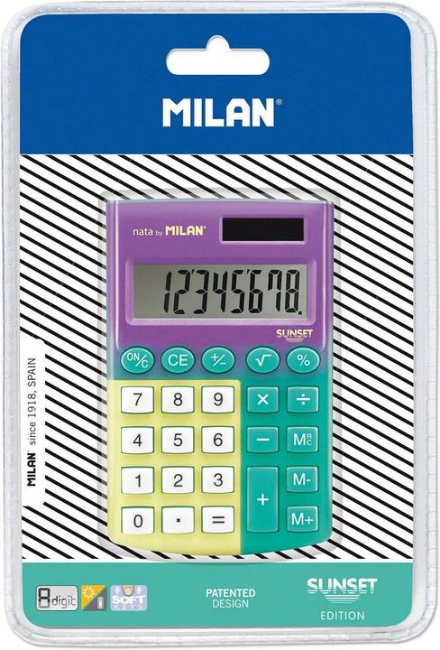 Image du produit et calculatrice 8 Position Pocet (Cellules solaires, Piles)
